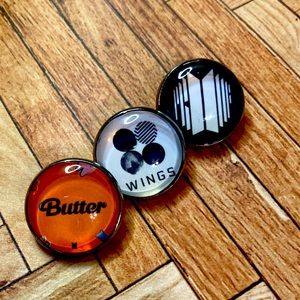 Custom made BTS stainless steel pin set